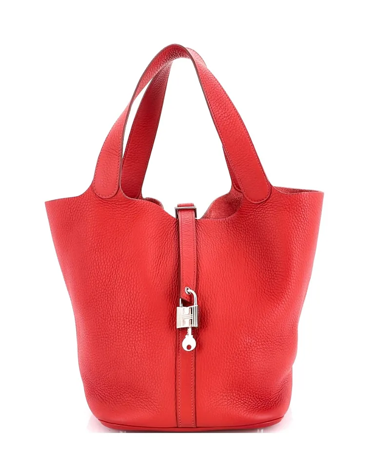 Pre-Owned Hermes Gm Picotin Lock Bag Clemence by Hermes