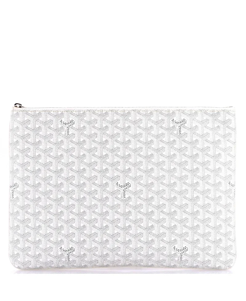 Pre-Owned Goyard Gm Senat Zip Pouch Coated Canvas by Pre-owned Goyard