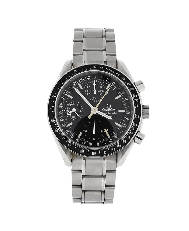Pre-Owned Omega Speedmaster Day-Date Chronograph Automatic Watch in Stainless Steel 39mm by Omega