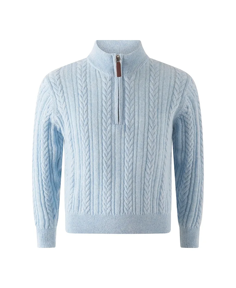 Cashmere Half-Zip Sweater by Rachel Riley