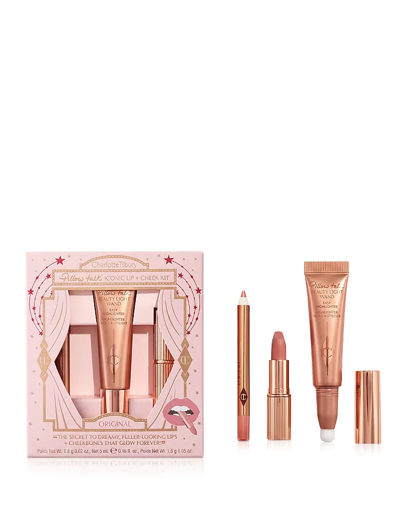Pillow Talk Iconic Lip + Cheek Gift Set - Original by Charlotte Tilbury