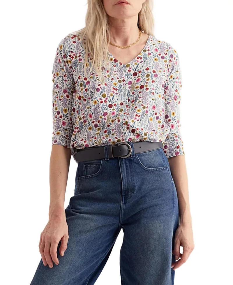 Studio Glass 3/4 Sleeve Top by Seasalt Cornwall