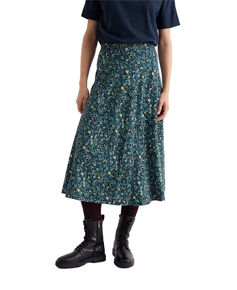 Orchard High-Waist Midi Skirt by Seasalt Cornwall