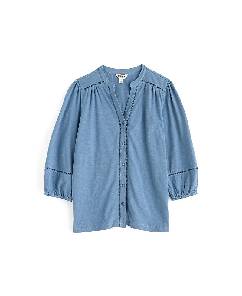 Borlowen V-Neck Relaxed Top by Seasalt Cornwall