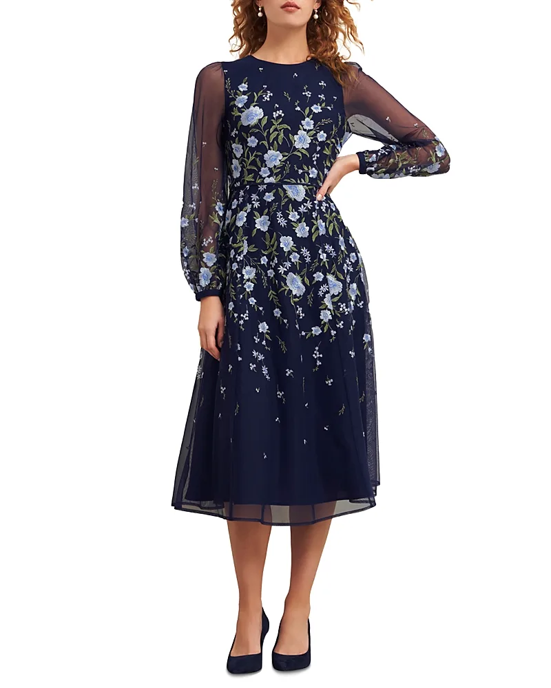 Lois Embroidered Midi Dress by Hobbs London