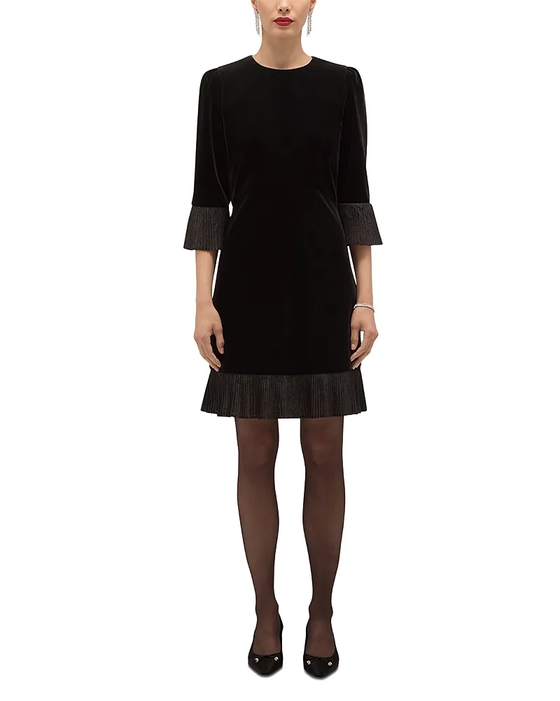 Ashley Velvet Mini Dress by Hobbs London