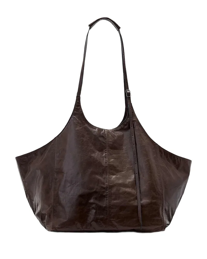 Siloh East/West Leather Tote by AllSaints