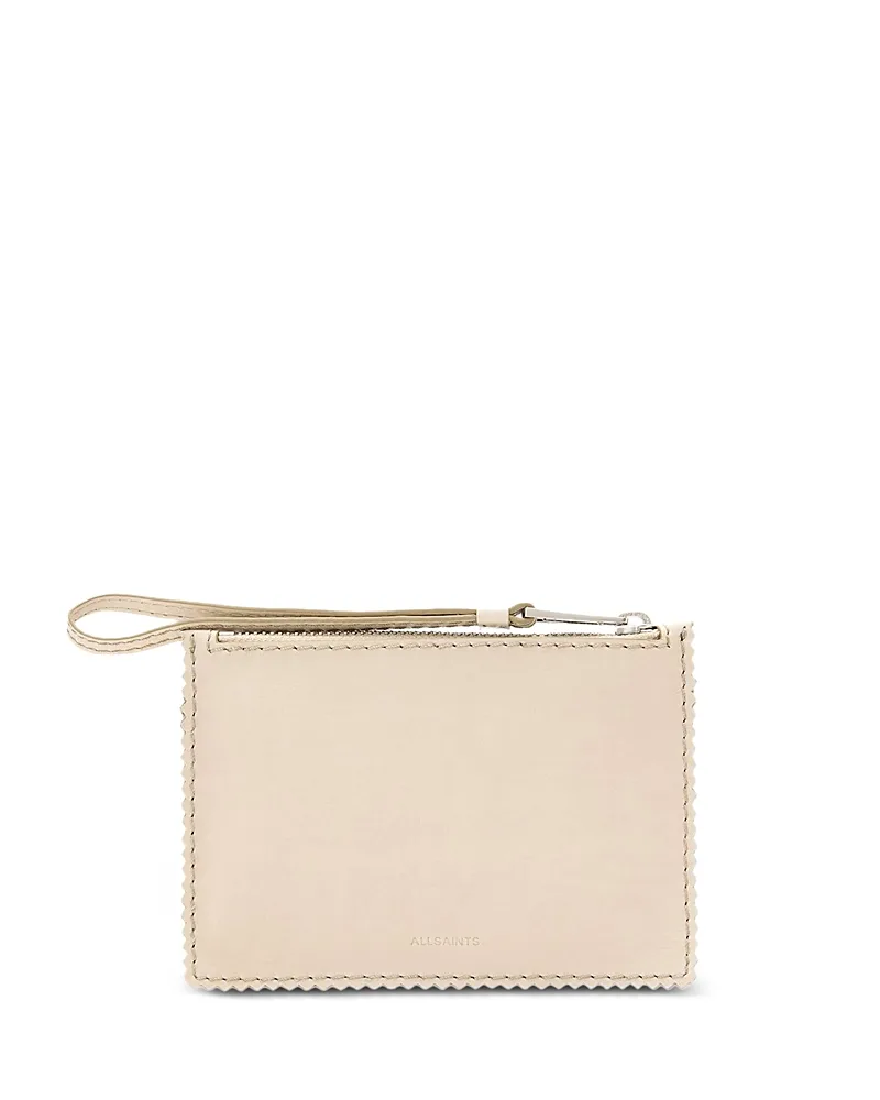 Siloh Mini Leather Wristlet Pouch by AllSaints