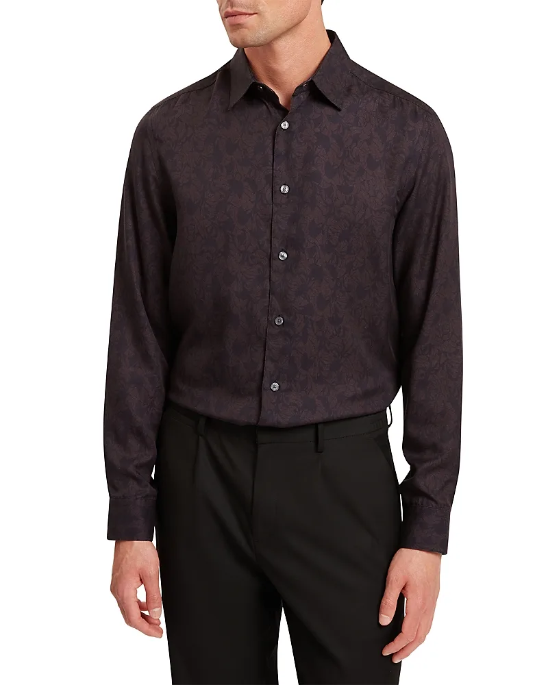 Askelle Long Sleeved Regular Fit Button Down Shirt by Ted Baker