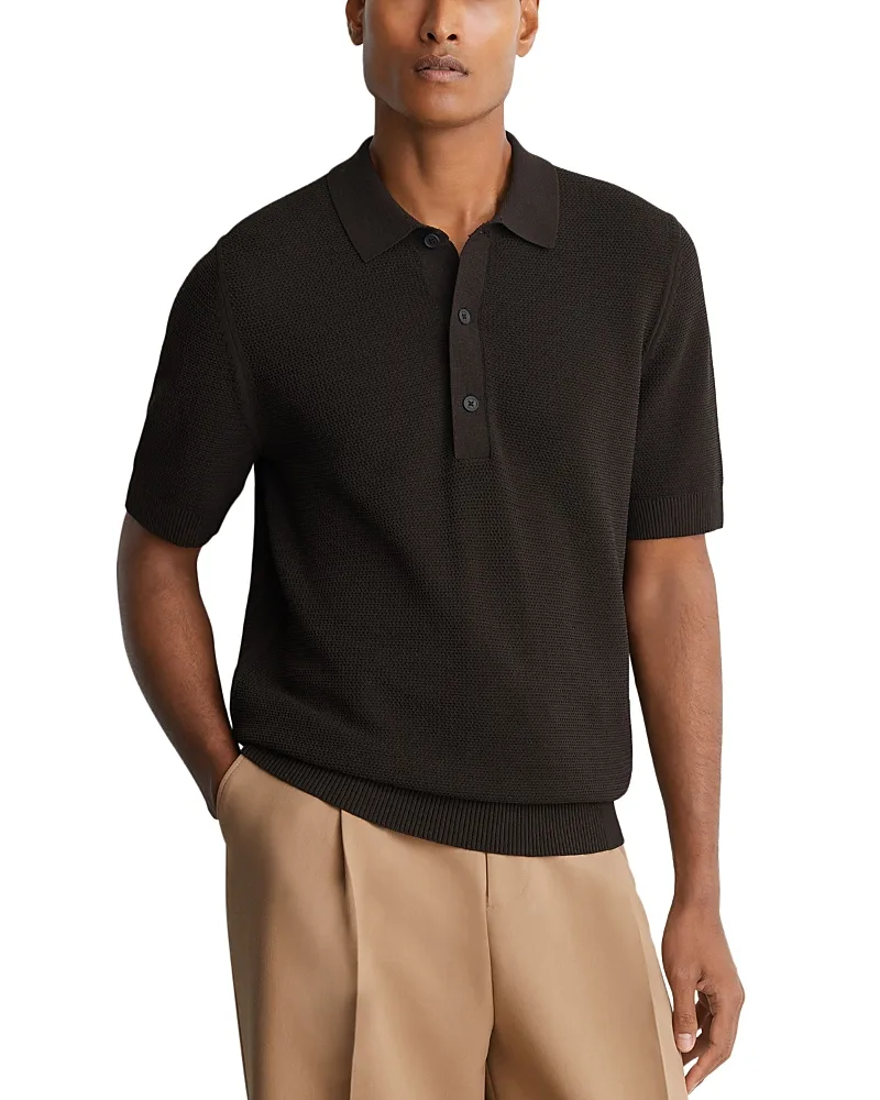 Warren Basket Stitch Polo by Reiss