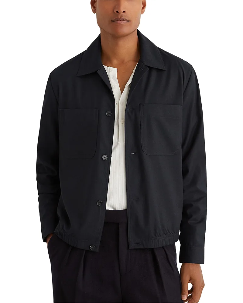 Penge Brushed Overshirt by Reiss