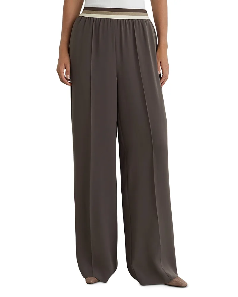 Sonnie High Rise Wide Leg Pants by Reiss