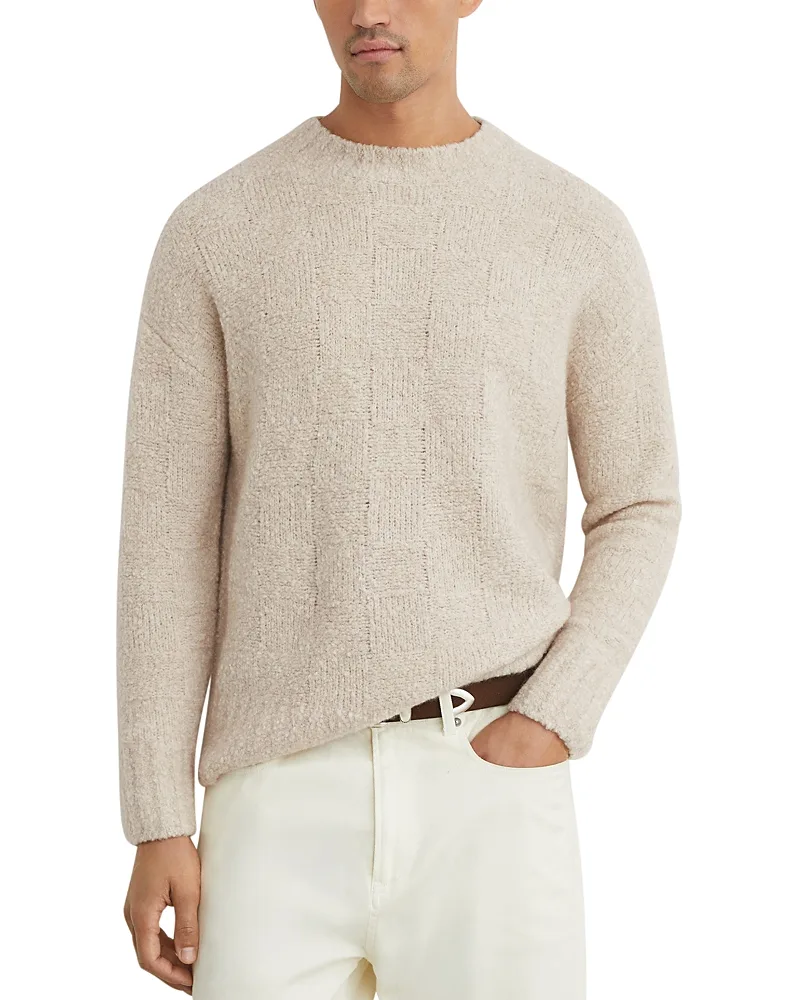 Clarence Wool & Cashmere Boucle Crewneck Sweater by Reiss