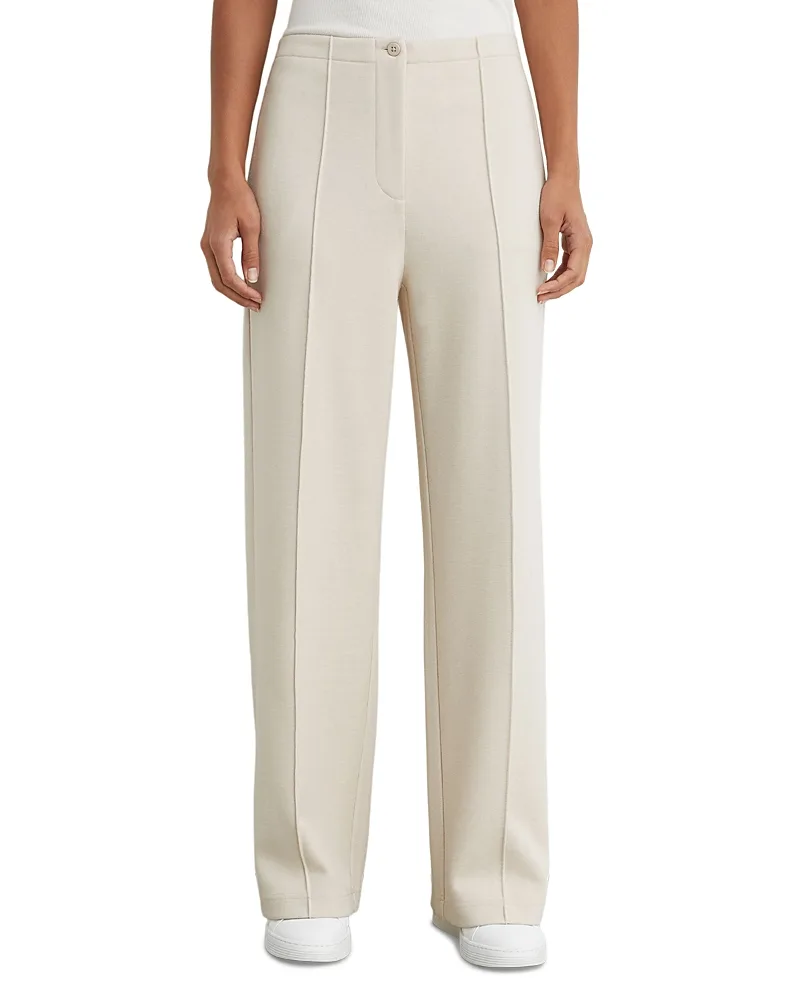 Layla Pintucked Wide Leg Sweatpants by Reiss