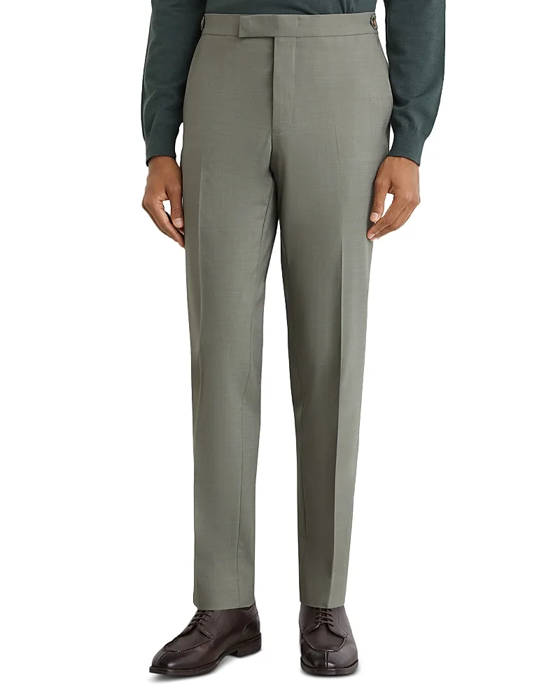 Grain Tab Waist Tapered Suit Pants by Reiss