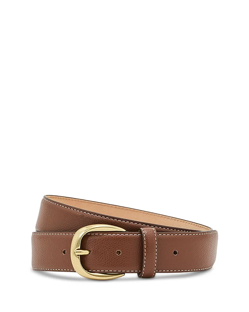 The Pierce Pebble Leather Belt by Reiss