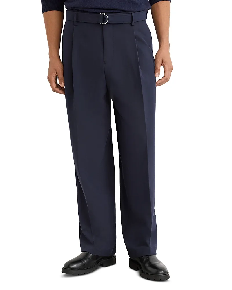 Atwell Relaxed Fit Wide Leg Pleated Trousers by Reiss