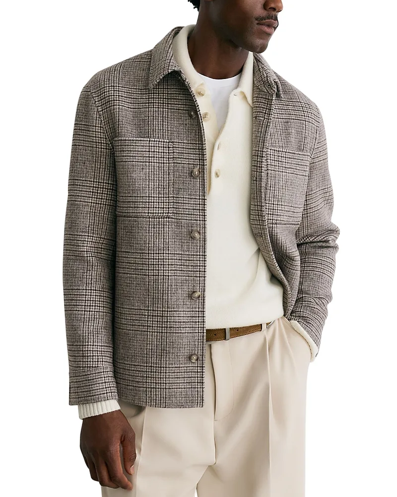Gano Prince of Wales Check Pocket Overshirt