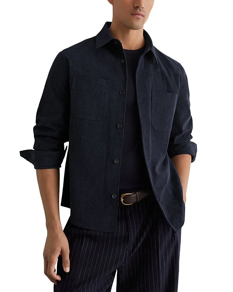 Townie Twin Pocket Corduroy Overshirt by Reiss