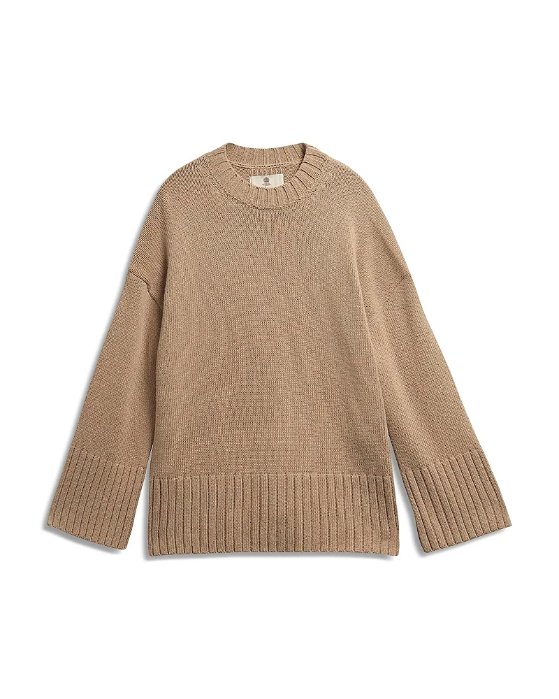 Gaia Cotton Wool Blend Crewneck Sweater by Barbour