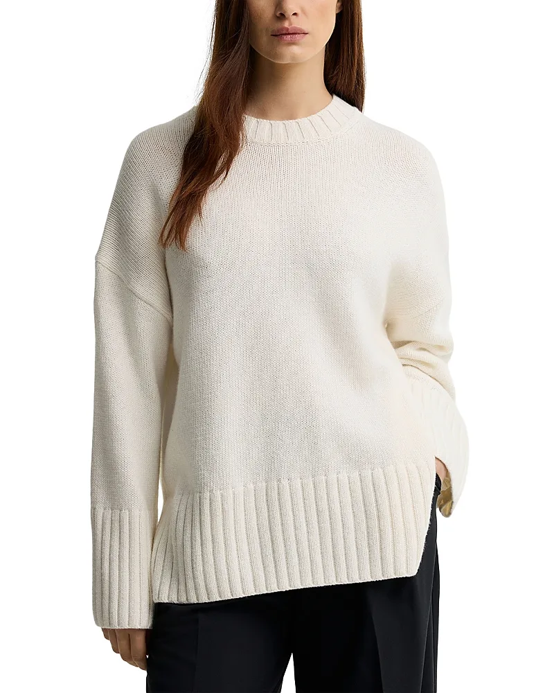 Gaia Cotton Wool Blend Crewneck Sweater