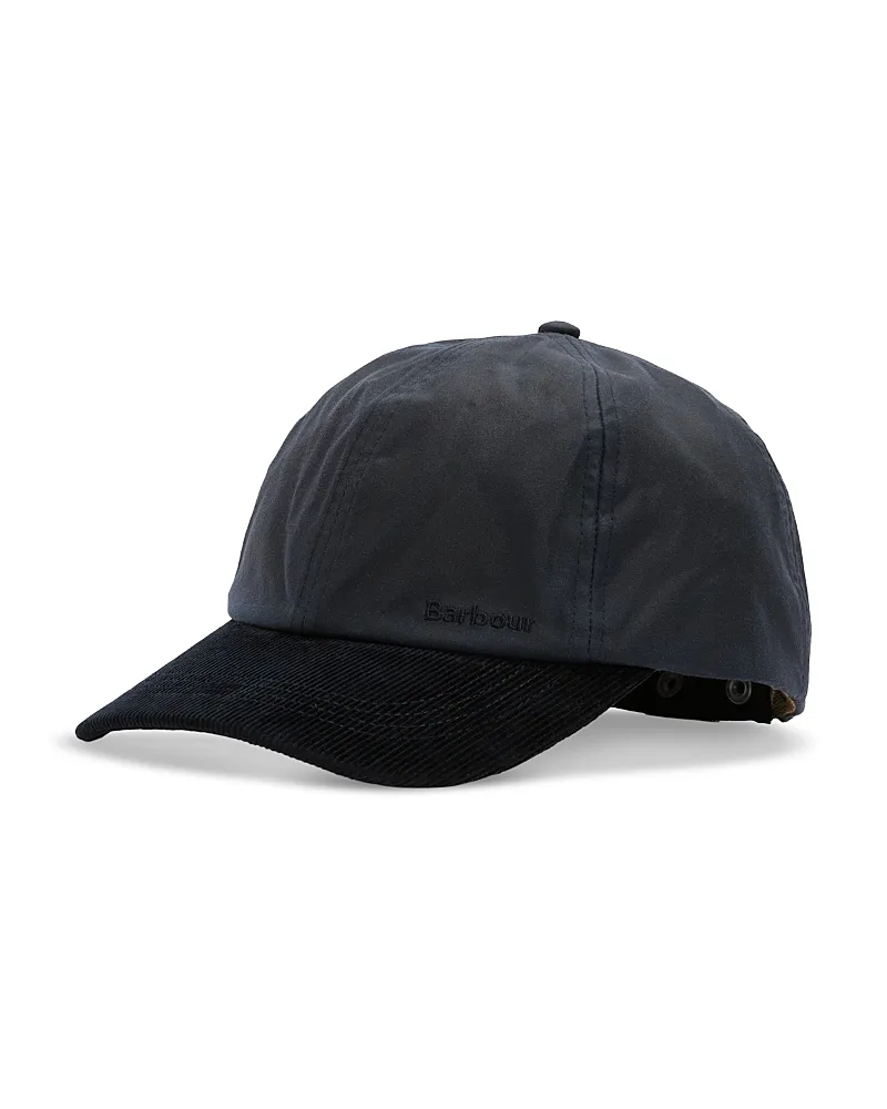 Beadnell Waxed Cotton Embroidered Cap by Barbour