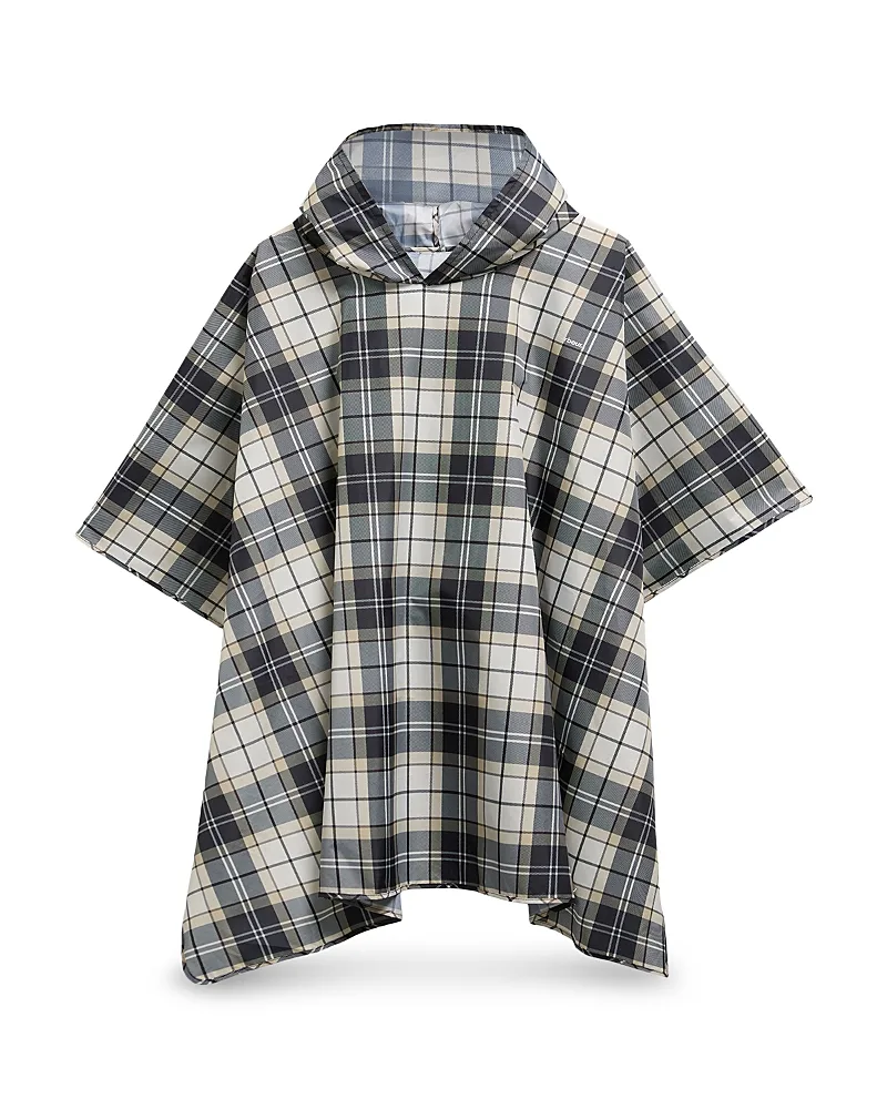 Portree Tartan Hooded Poncho by Barbour