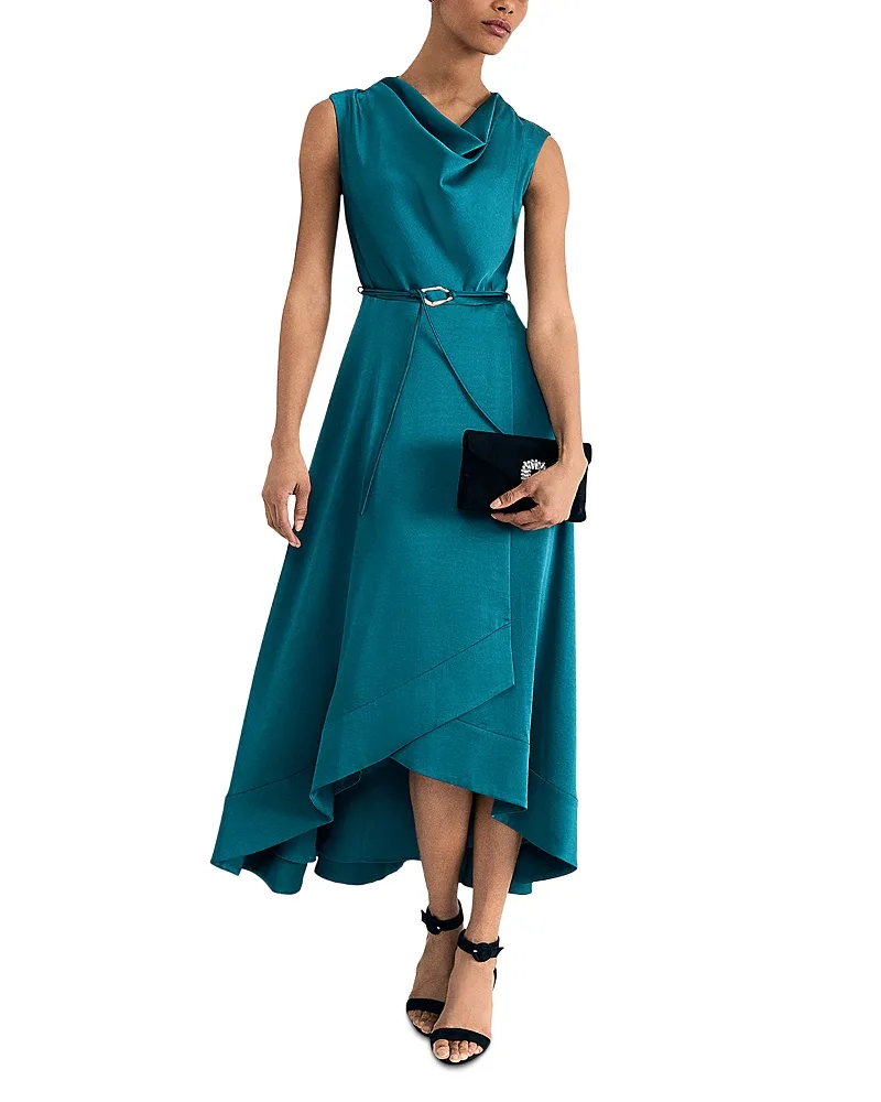 Sabrianna Satin Cowl Neck Dress by Phase Eight