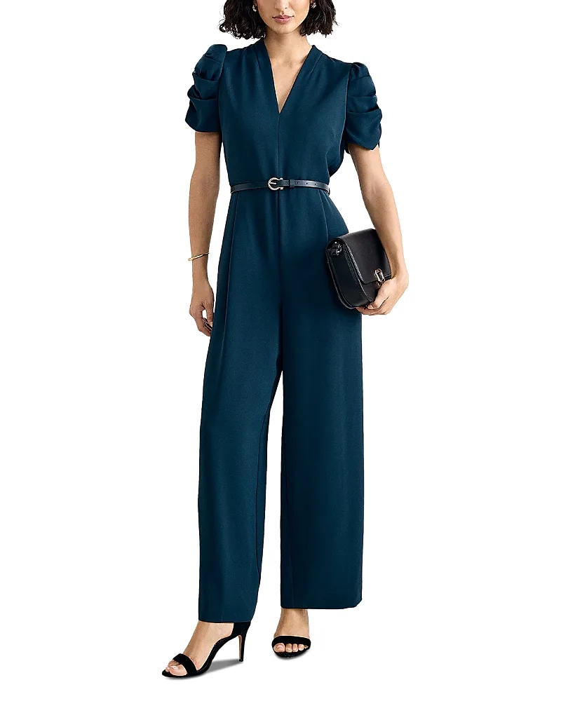 Natasha Ruched Sleeve Jumpsuit