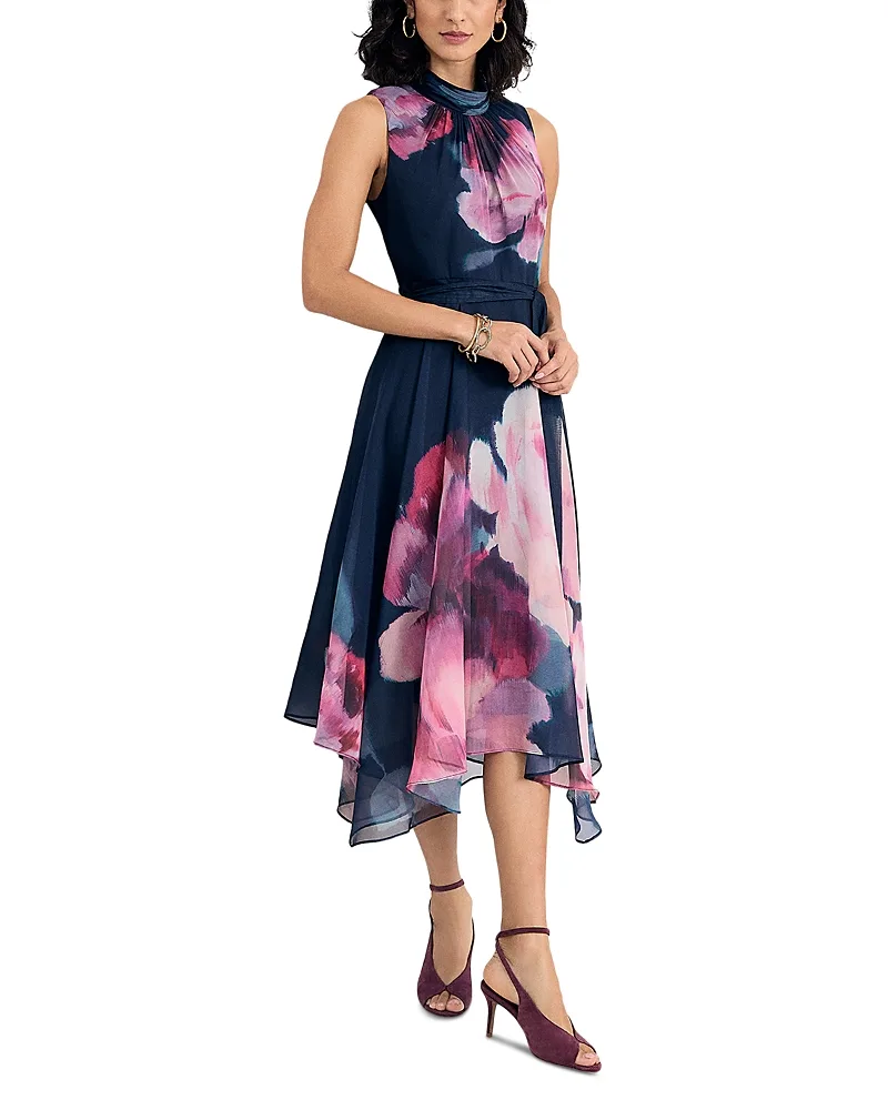 Lucinda Handkerchief Hem Midi Dress