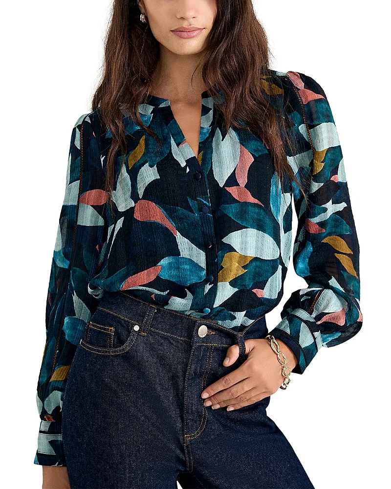 Lyla Abstract Print Blouse