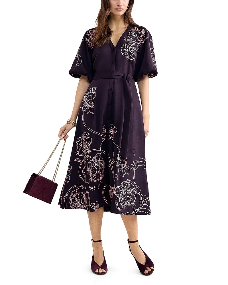 Mabel Print Midi Dress by Phase Eight