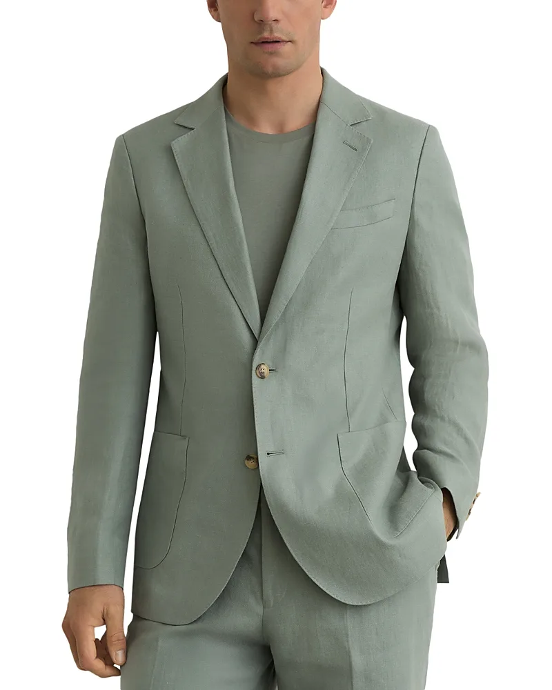 The Atlantic Single Breasted Linen Blazer by Reiss