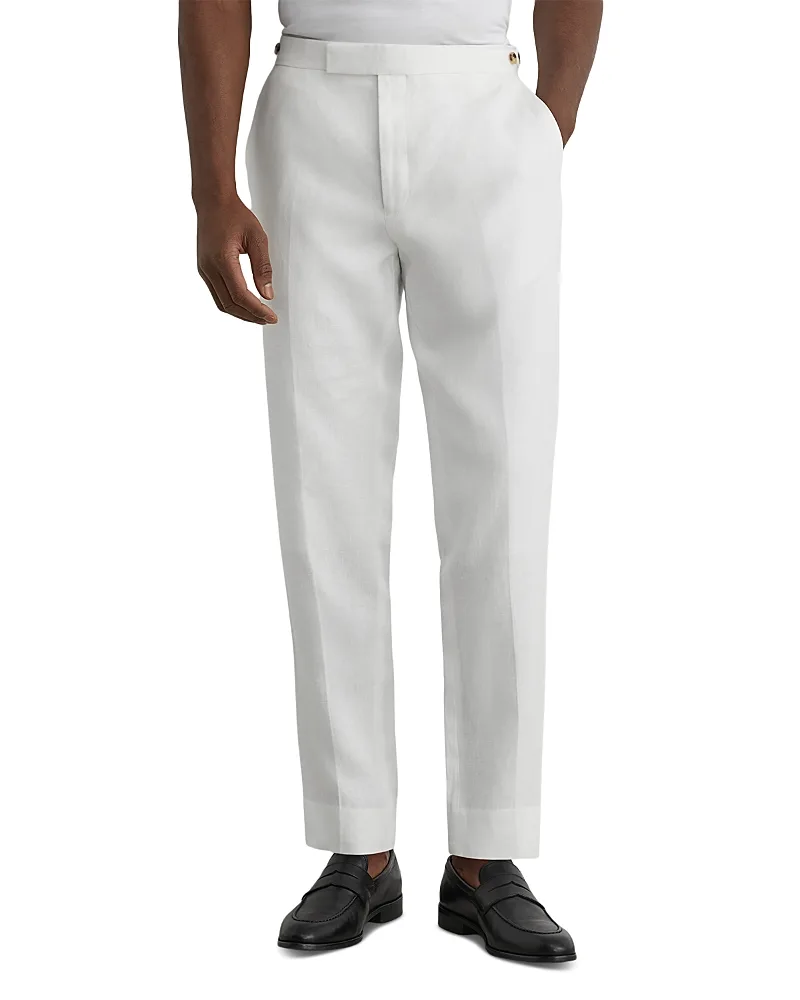 Atlantic Linen Twill Suit Trousers by Reiss