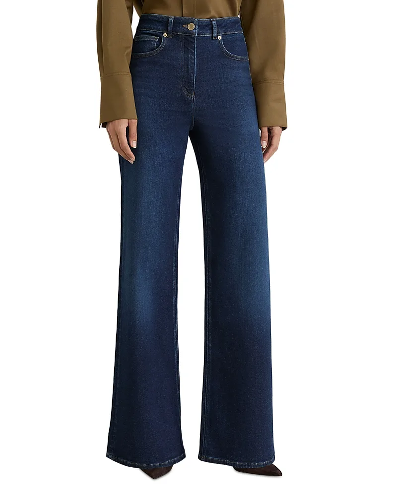 Jas High Rise Wide Leg Jeans by Reiss