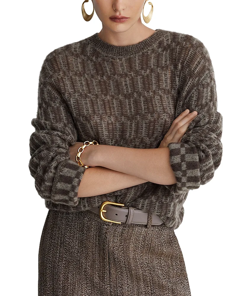 Aubrey Cashmere Blend Crewneck Sweater by Reiss