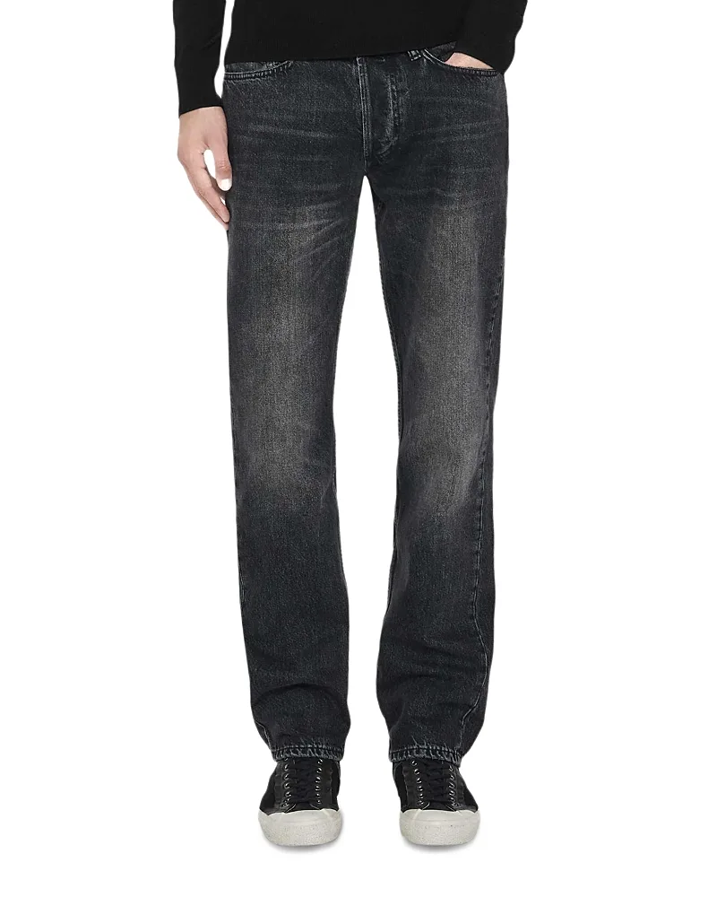Cotton Blend Loose Fit Five Pocket Jeans by AllSaints