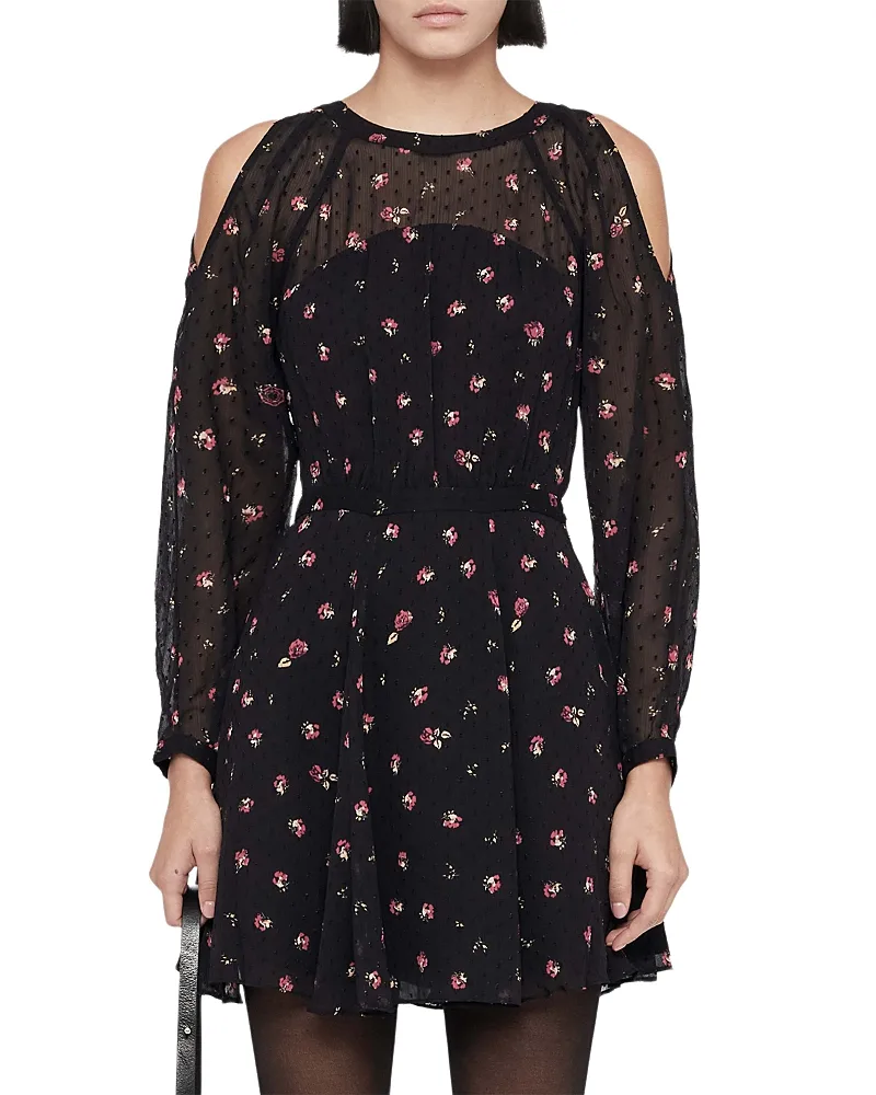 Chrissy Clip Jacquard Mini Dress by AllSaints