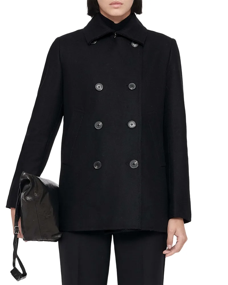 Tommie Wool Blend Peacoat by AllSaints