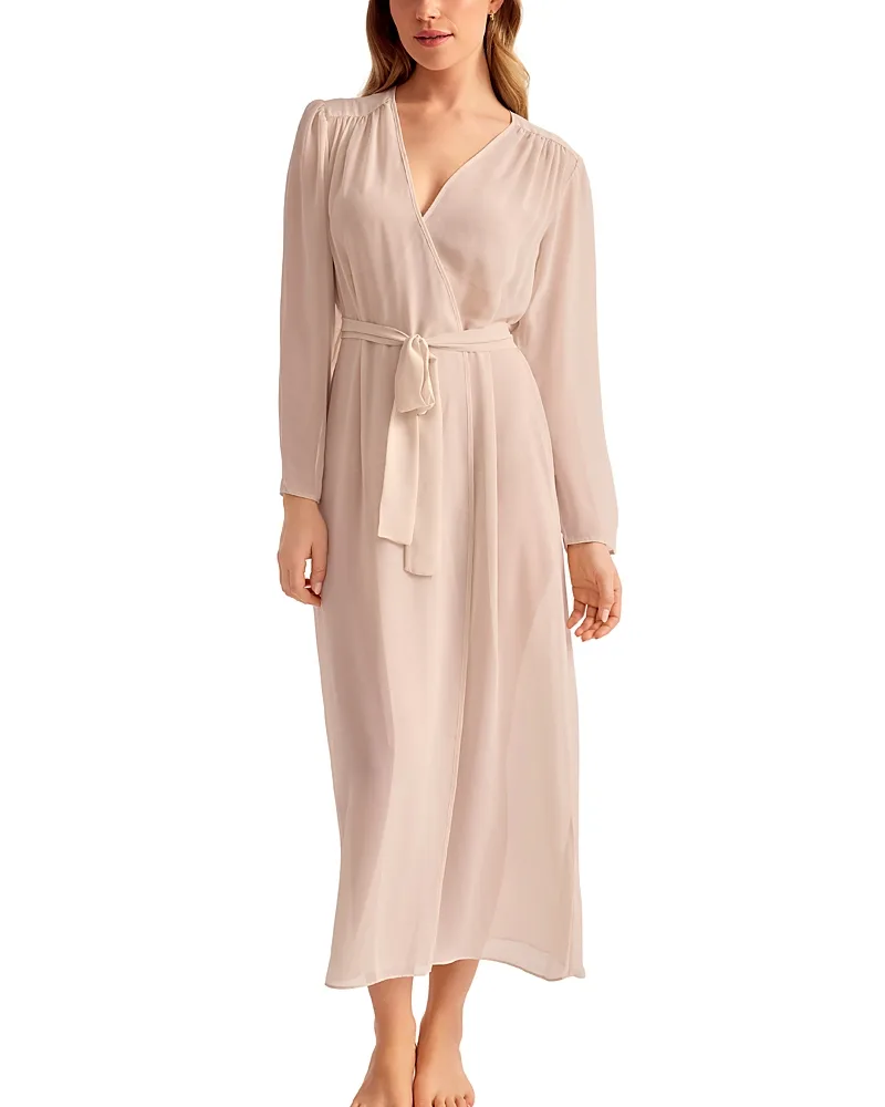 Lovely Belted Chiffon Robe by Rya Collection