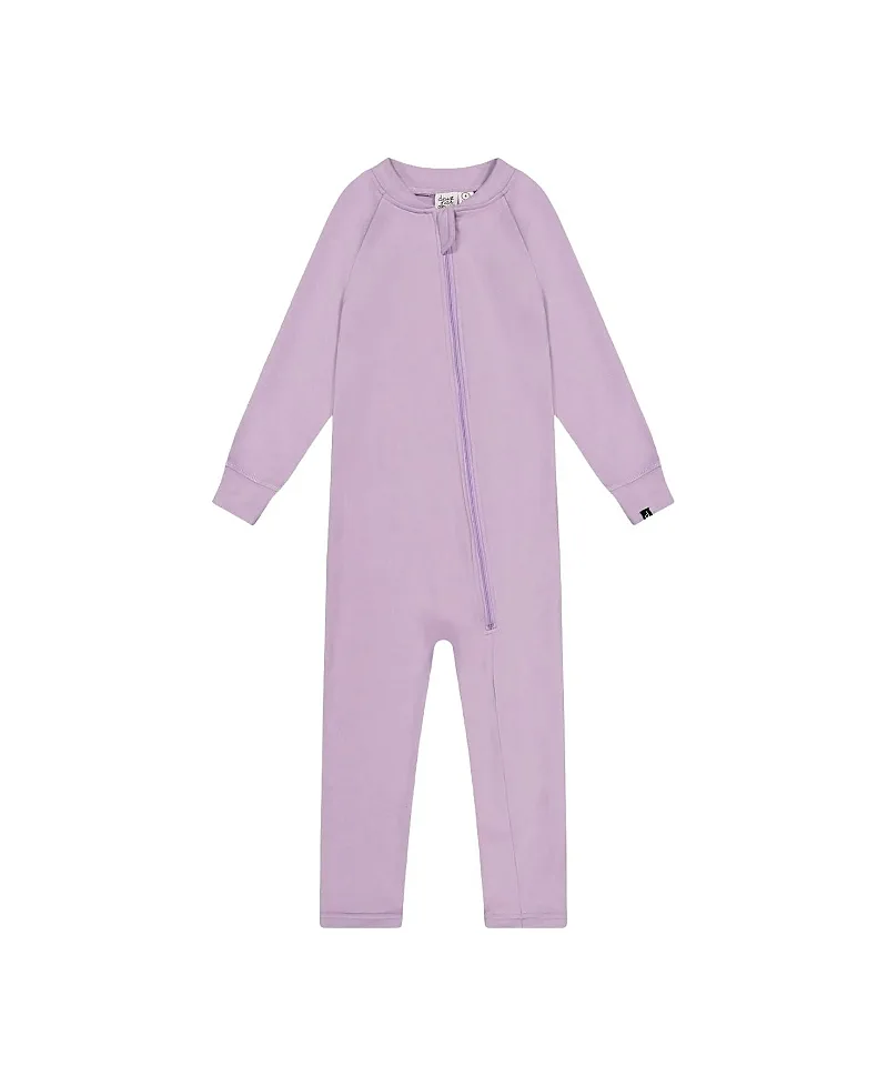 One Piece Asymmetric Zip Brushed Thermal Underwear by Deux Par Deux