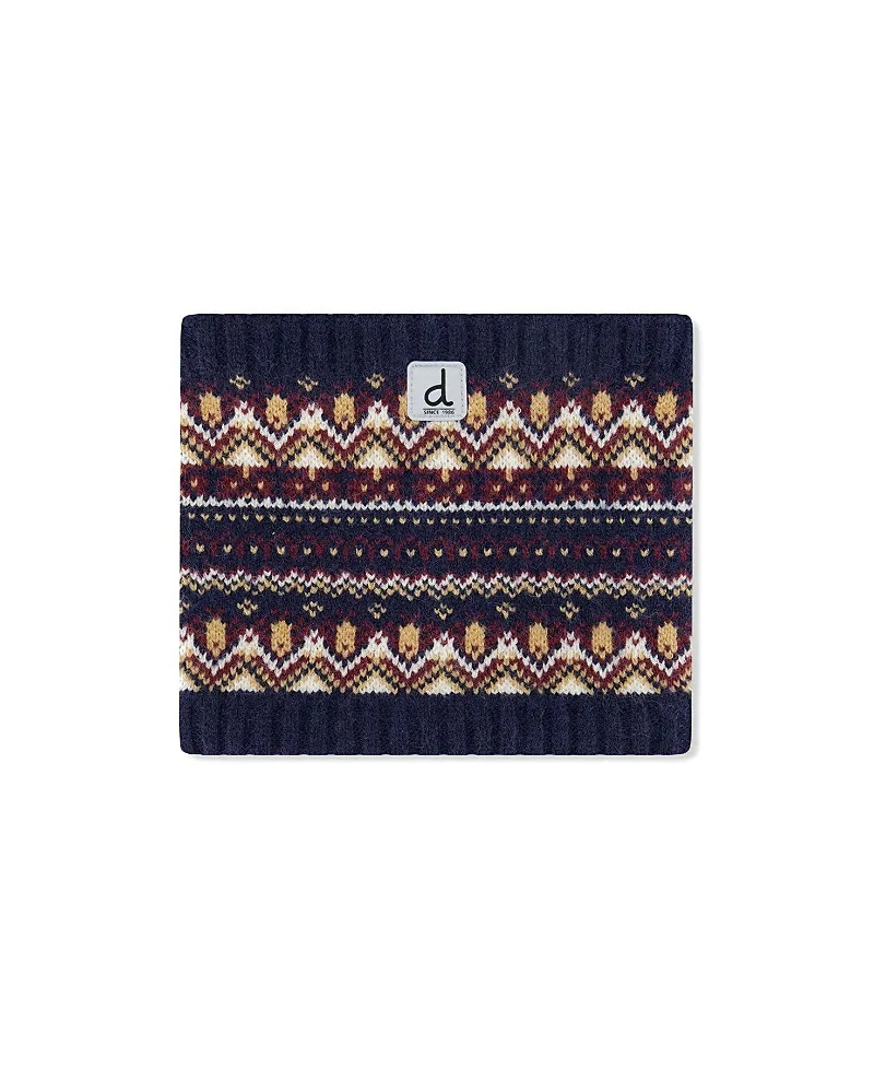 Fair Isle Jacquard Fleece-Lined Knit Neckwarmer by Deux Par Deux