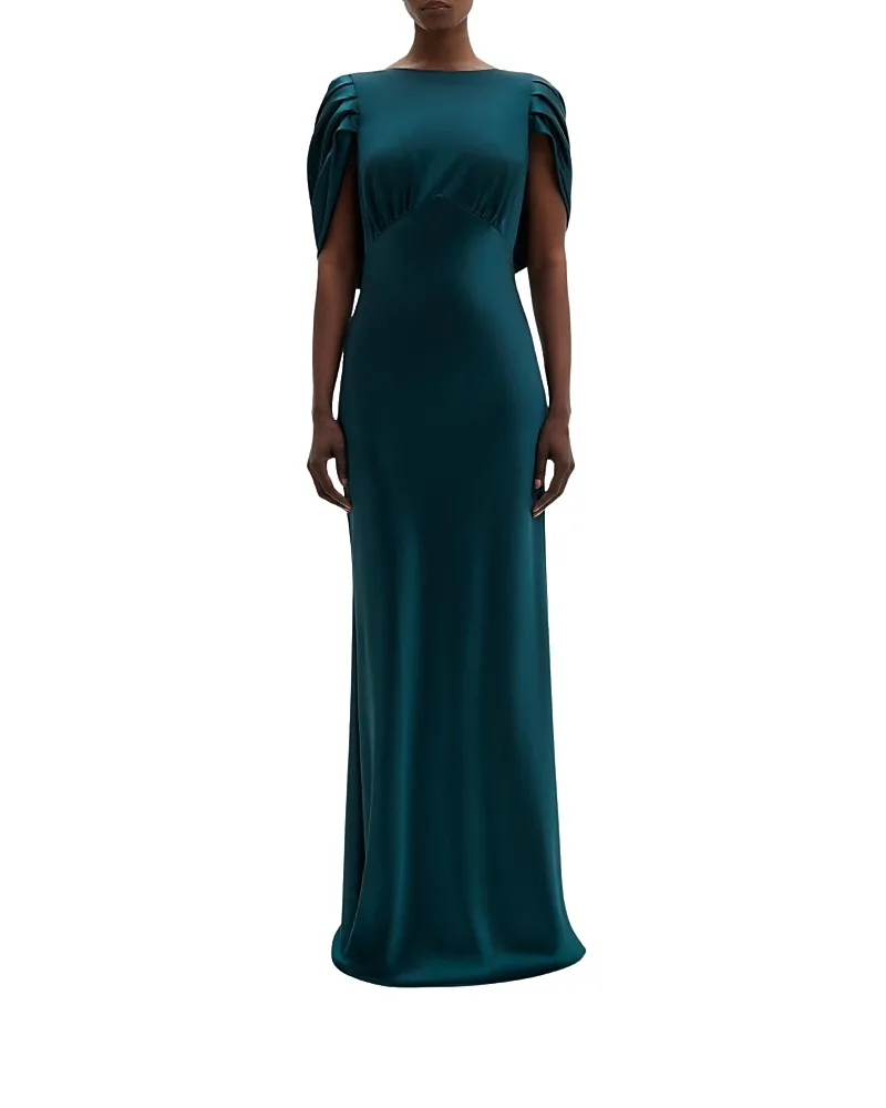 Louise Draped Back Maxi Dress by Malina