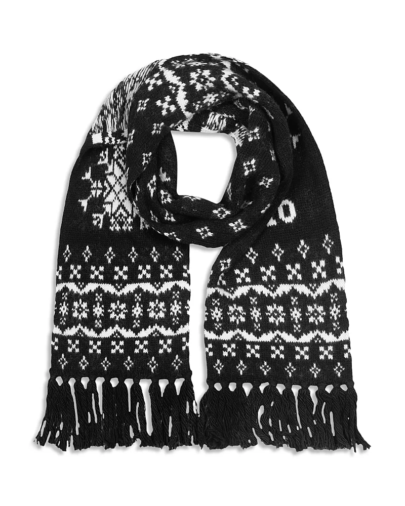 Logo Holiday Fair Isle Wool Scarf by Polo Ralph Lauren