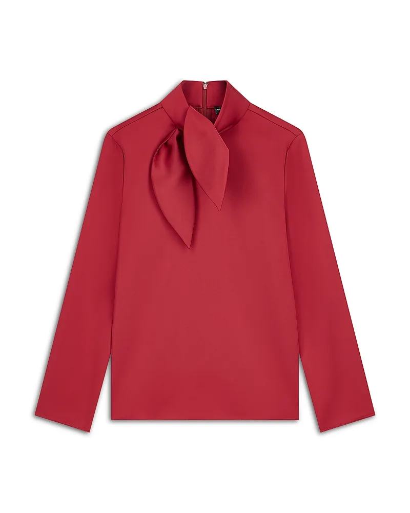 Emporio Armani Techno Twill Tie Neck Top by Armani