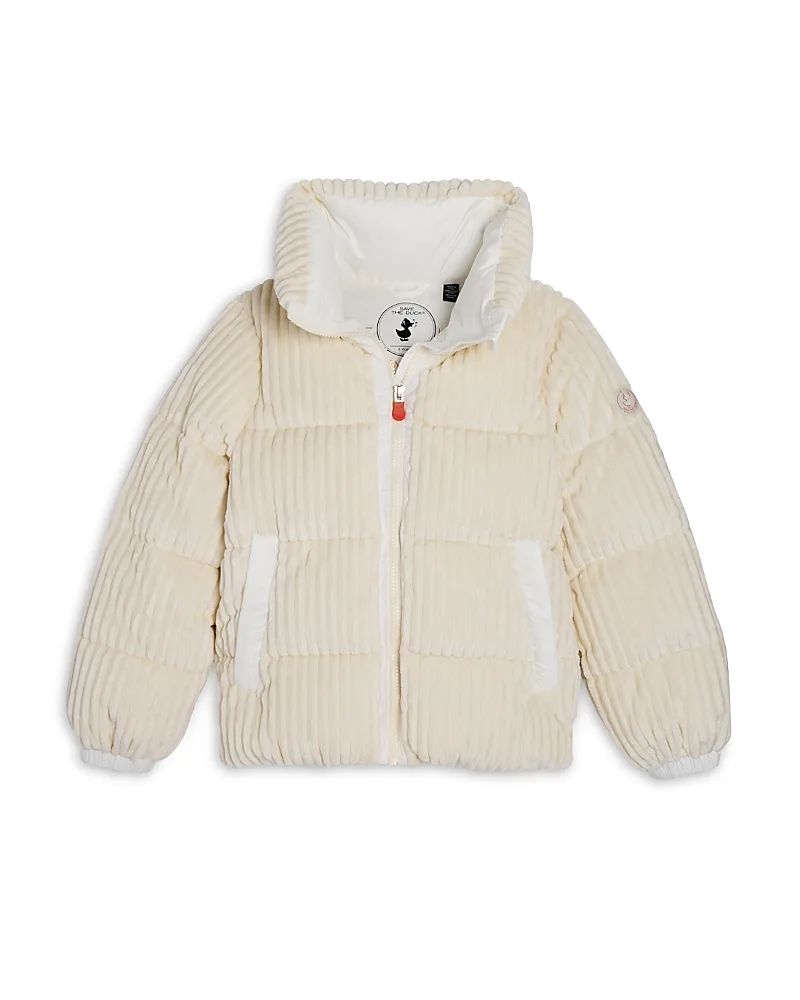 Harumi Corduroy Puffer Jacket by Save The Duck