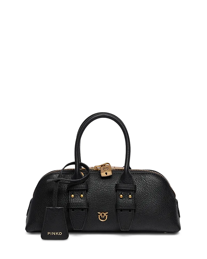 Leather Bowling Bag by Pinko
