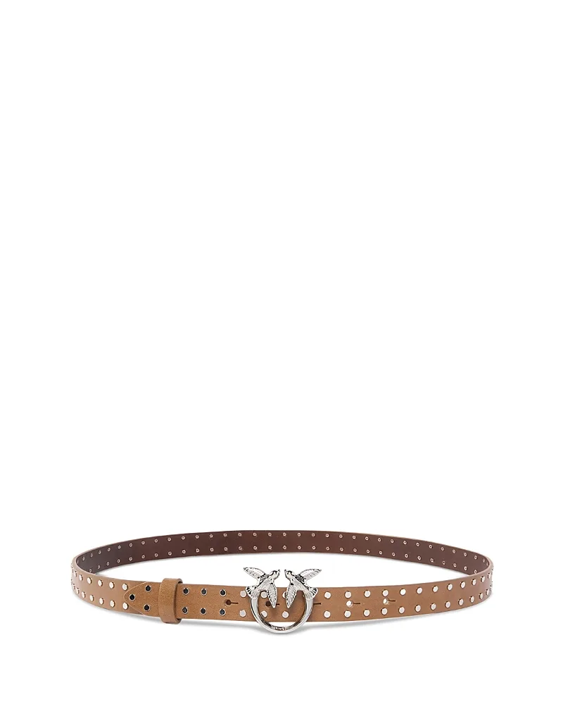 Low. Love Studded Leather Belt by Pinko