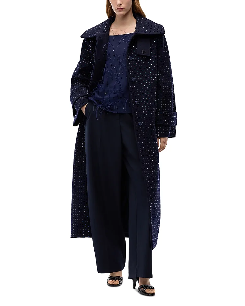 Peugeot Wool Belted Coat by Pinko