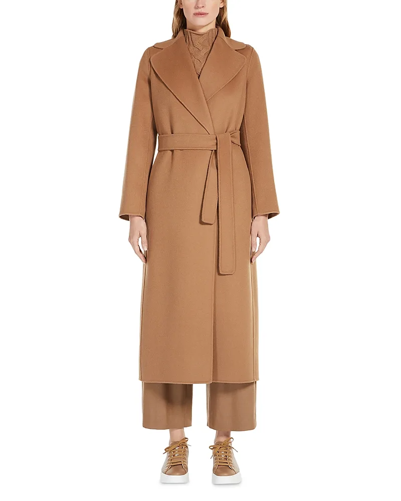 Poldo Wool Belted Wrap Coat